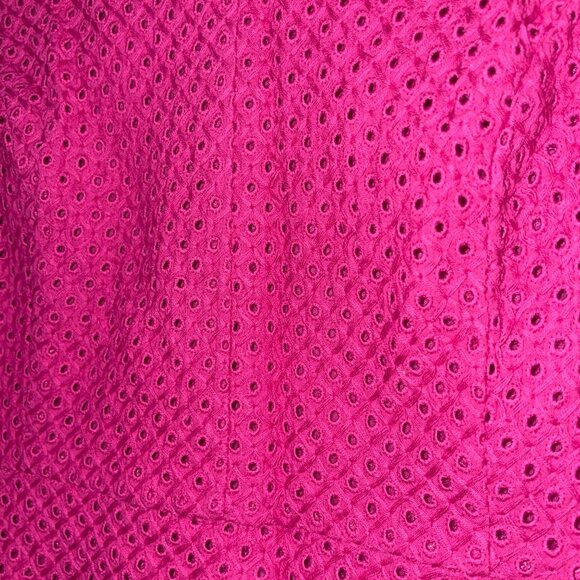 Jessica London Womens Sleeveless Fuchsia Eyelet Lace A-Line Dress Size 12 - Picture 3 of 7